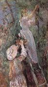 Berthe Morisot Peach trees France oil painting artist